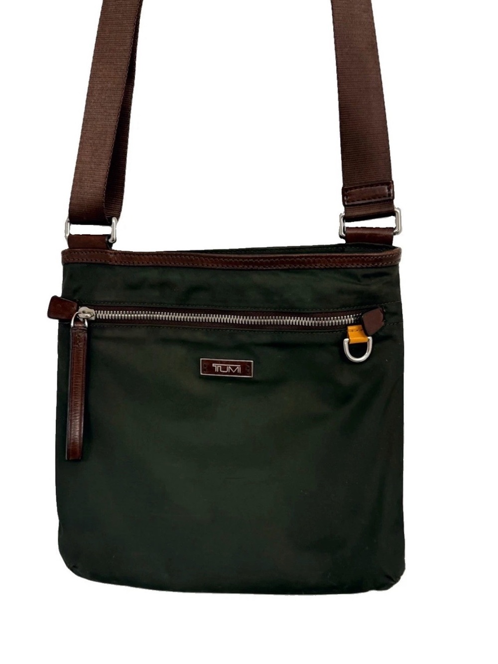 TUMI Women’s Dark Green Crossbody Shoulder Bag Purse